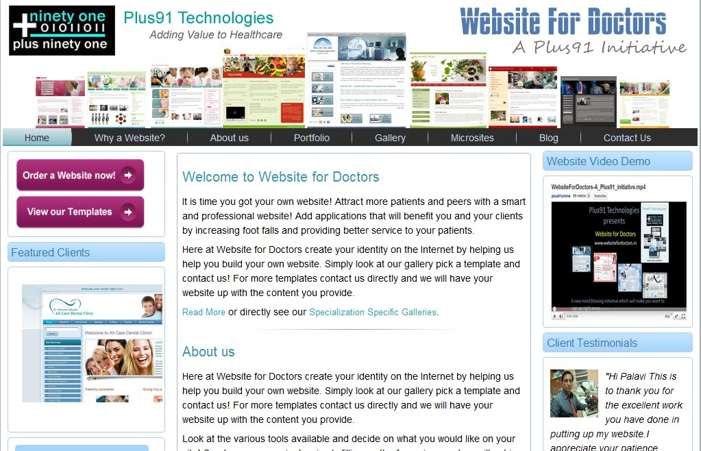 Websites for Doctors, Doctor Websites, Medical Website, Clinic Website